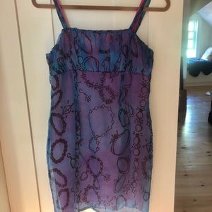 Peach Berserk silk fun dress